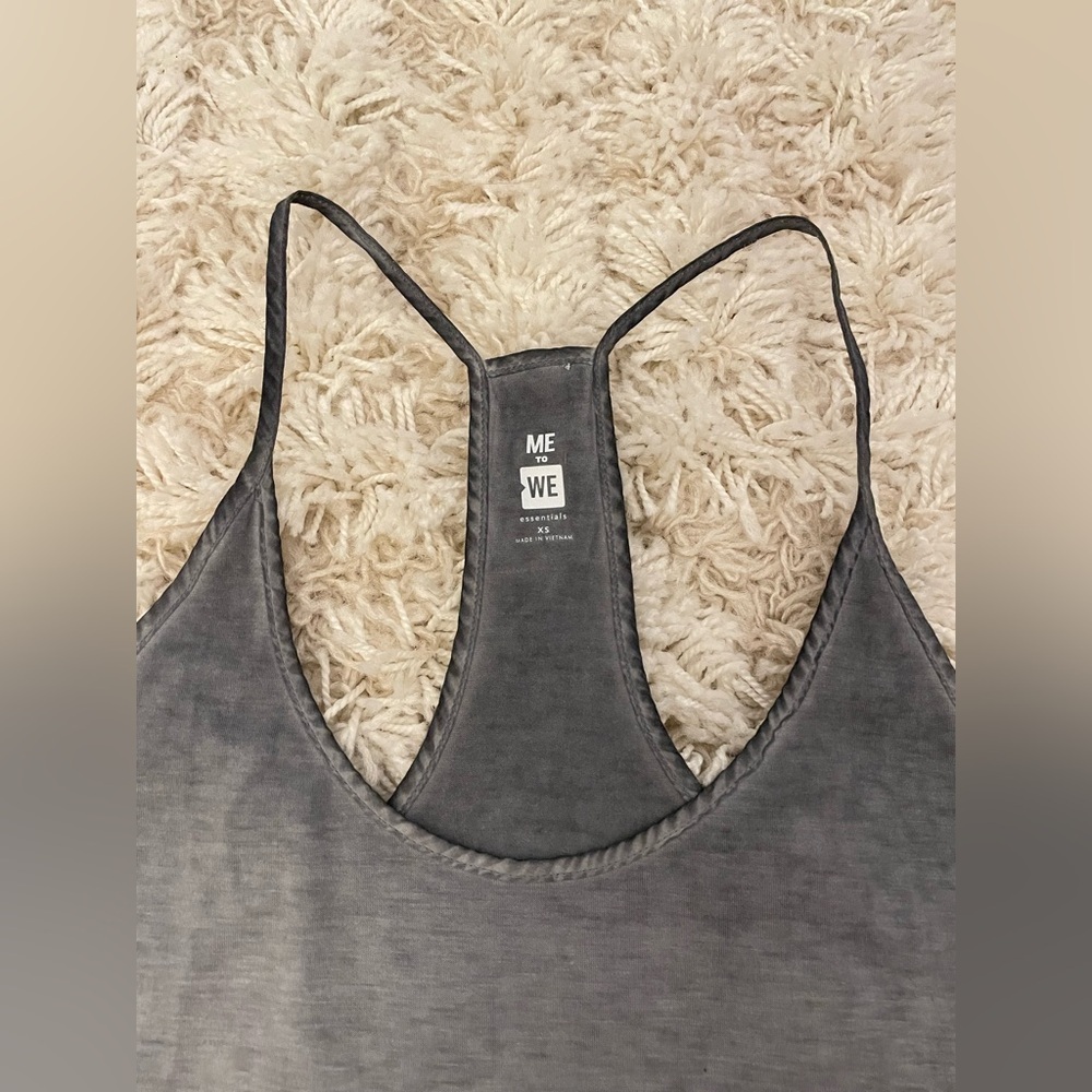 ME to WE Pacsun Women's Gray Tank Top Size XS - Picture 2 of 3